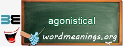 WordMeaning blackboard for agonistical